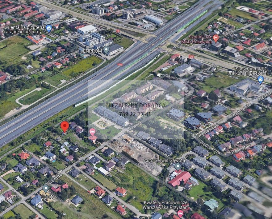 Ursynów Gawota, działka pod bliźniaki