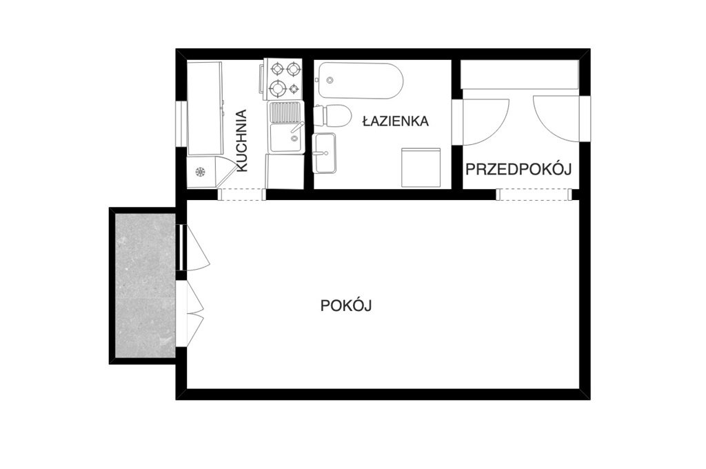 1-pokojowe, osobna kuchnia, balkon* PRĄDNIK BIAŁY