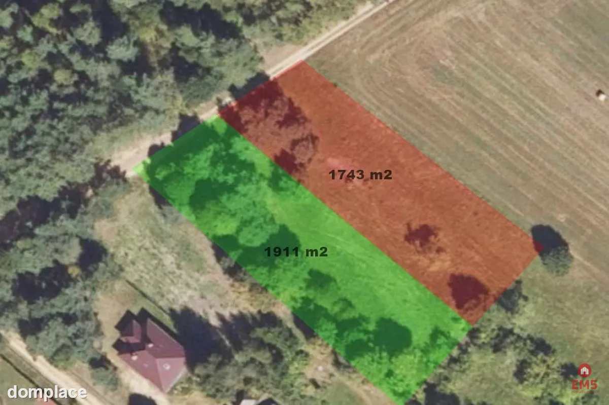Działka 1743 m2, Pieńki — zdjęcie 3