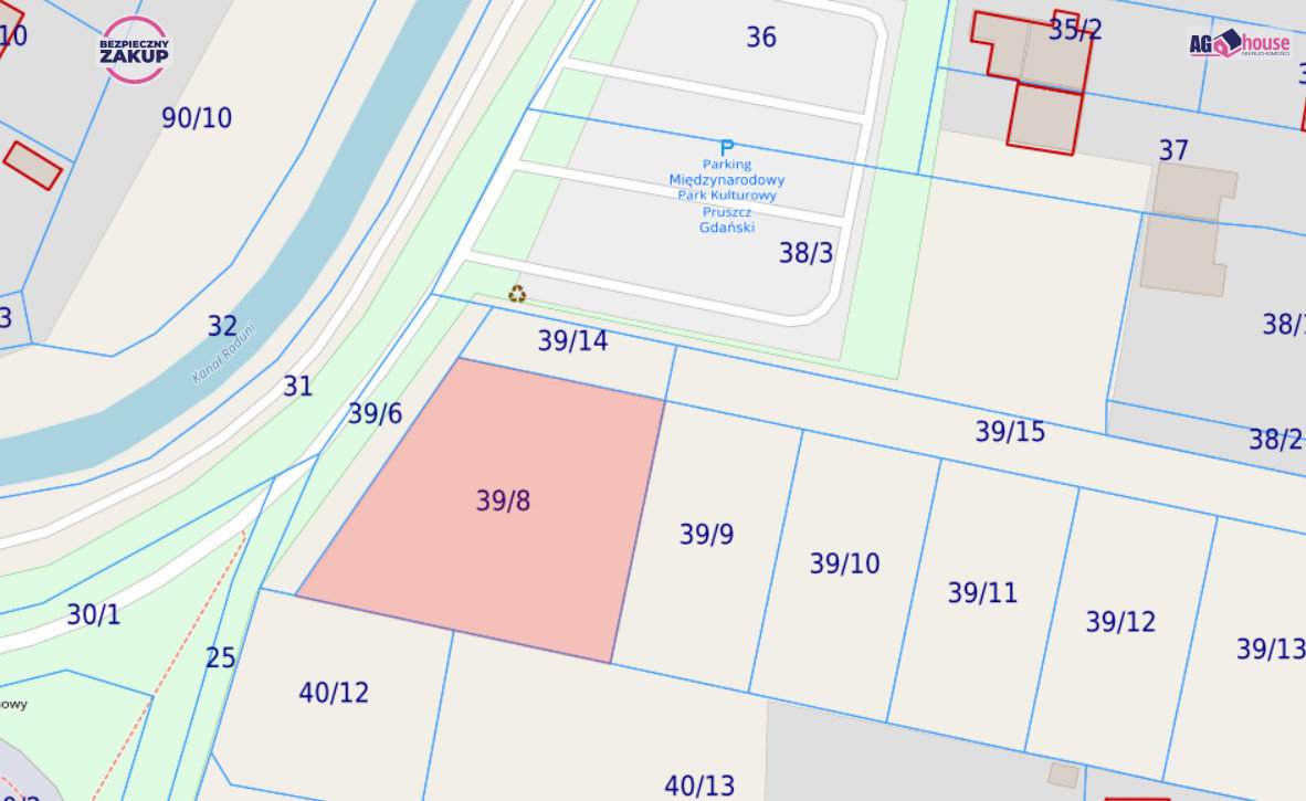 Duża działka w centrum Pruszcza Gdańskiego