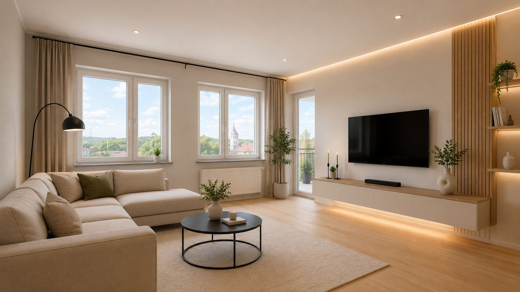 Słoneczne 2 pokoje, jasna kuchnia, balkon