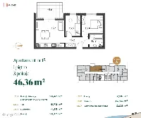 46,36 mkw, 3 pokoje, balkon, 1. piętro – Rypin — zdjęcie 5