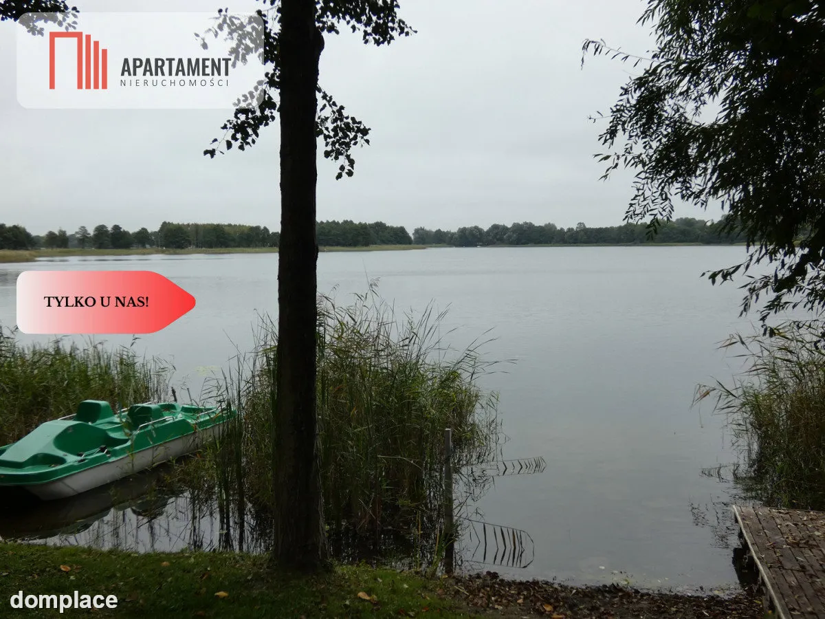 Działka z linią brzegową nad jeziorem Ostrowickim