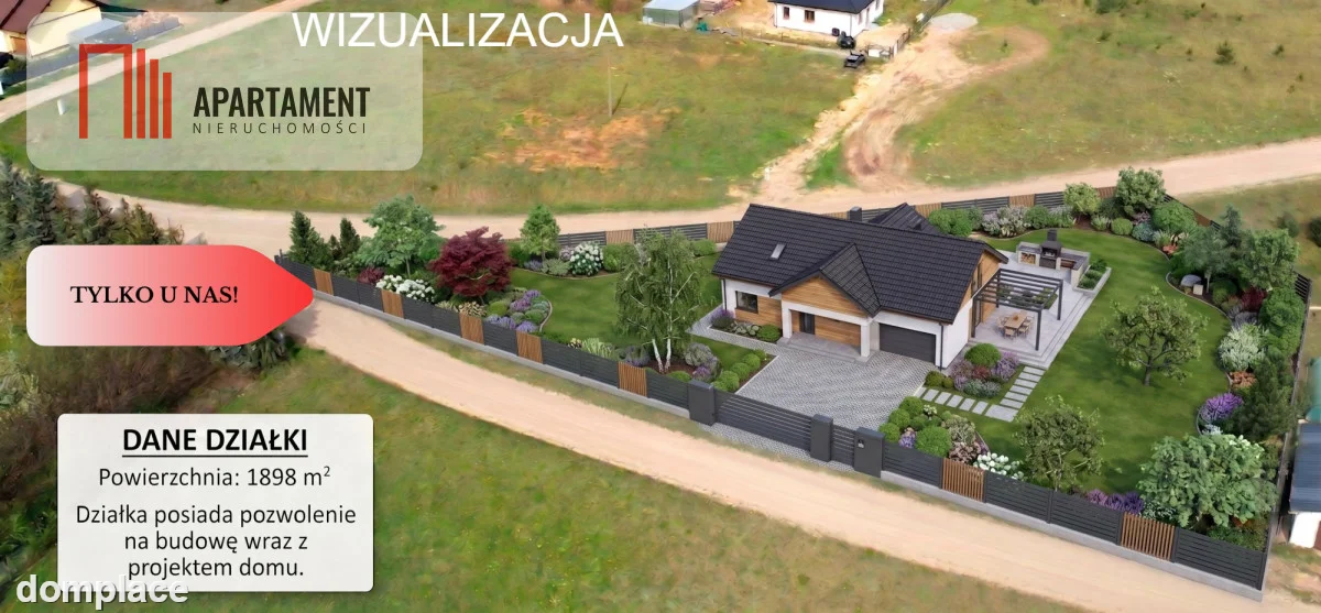 *Działka  z projektem domu ok. Szubina — zdjęcie 3