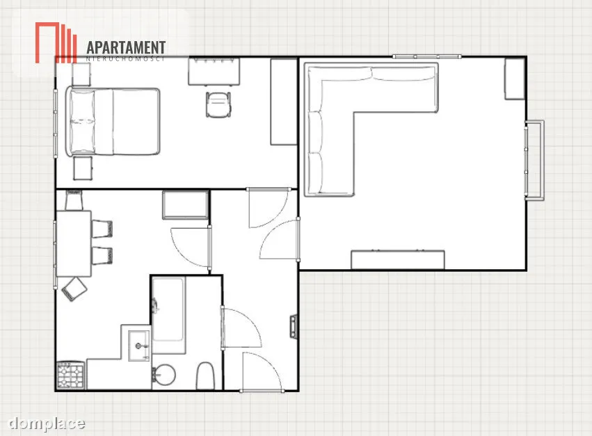 Mieszkanie 55,5m² Grupa k. Grudziądza balkon 2pok. — zdjęcie 10
