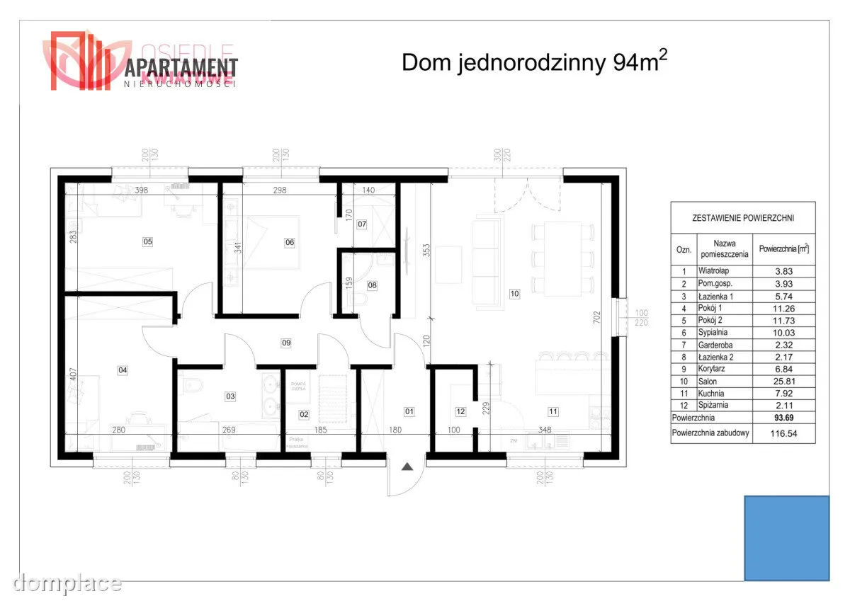 Nowy Dom parterowy osiedle Kwiatowe Szydłowo — zdjęcie 3