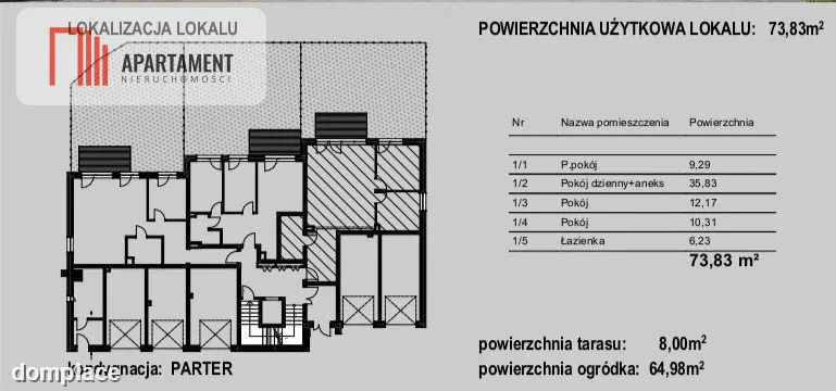 Ekskluzywne mieszkanie z ogródkiem w Niemczu — zdjęcie 4