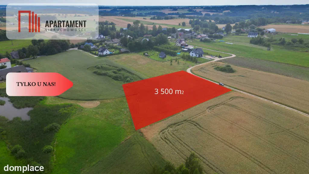 Działka 3500 m² w Skrzydłowie, z warunkami zabudow