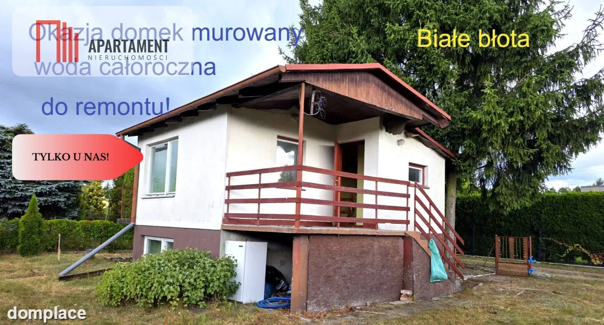 Działka ROD ,domek do remontu  Białe Błota