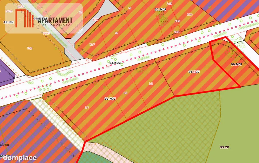 Działka budowlano-usługowa 2430 m² Malbork Kałdowo — zdjęcie 3
