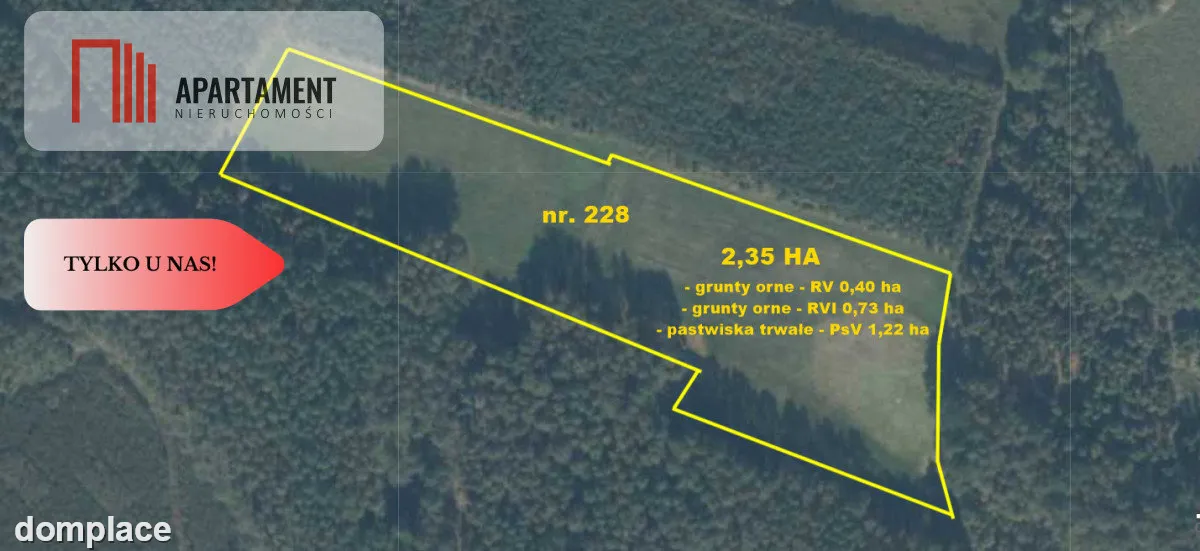 Tylko u Nas! Działka rolna o pow. 2,35 ha. — zdjęcie 2