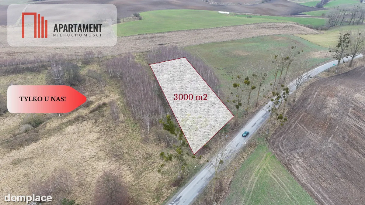 * Działka 3000m2 z WZ Łąsko Małe KORONOWO