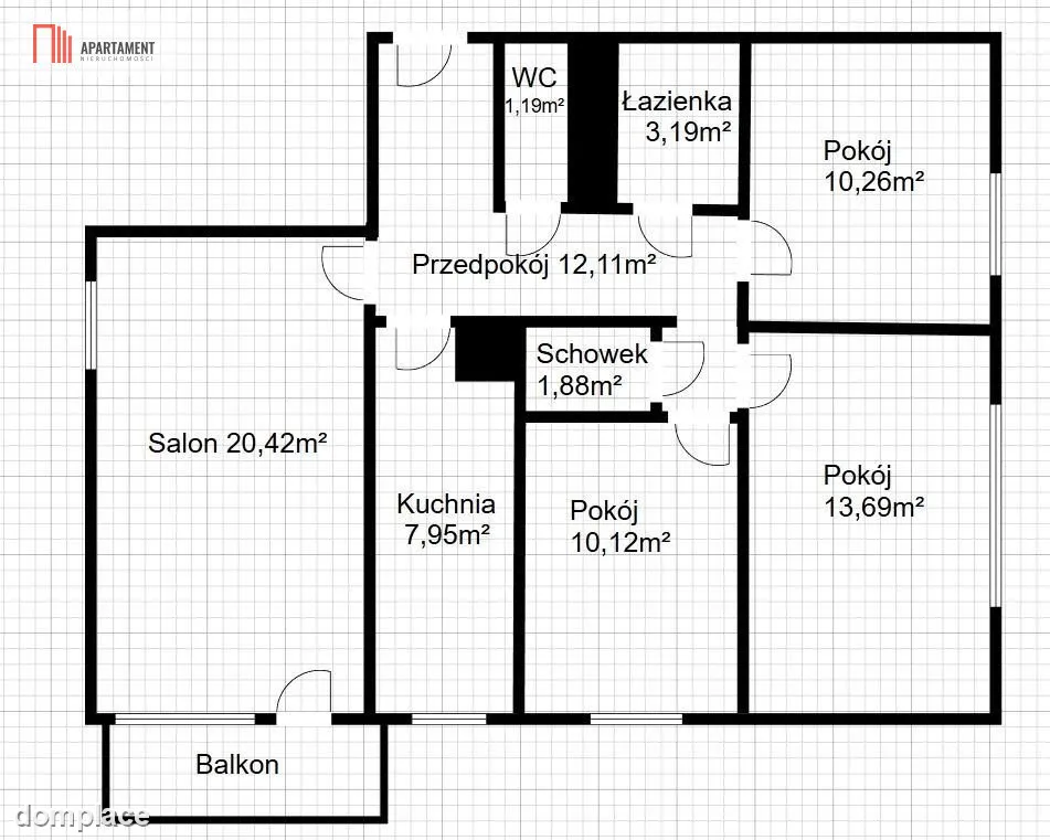 Komfort i panorama 4 pokojowe mieszkanie Piła — zdjęcie 17