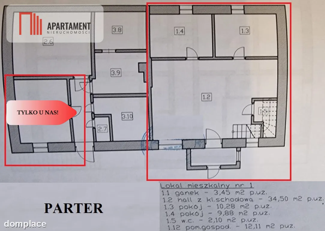 5 pok, duży salon, centrum, taras, ogródek,  garaż — zdjęcie 4