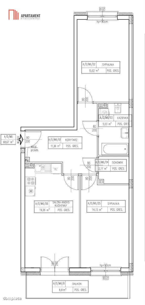 3 pokoje/duży balkon/poszukiwana lokalizacja — zdjęcie 17