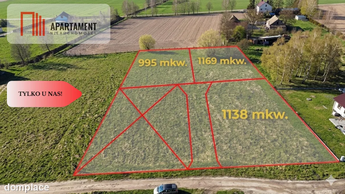 Tylko u Nas! 3 działki budowlane pod lasem.