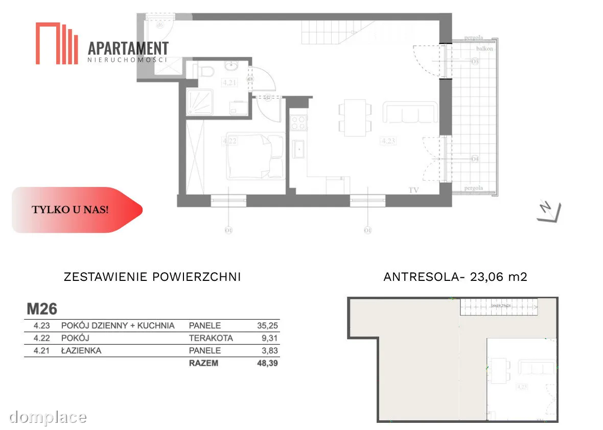 Prestiżowe trzypokojowe z antresolą — zdjęcie 9