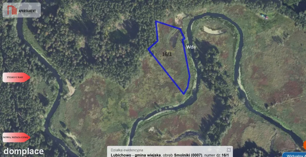 Działka 1,140 ha przy lesie Nad rzeką Wdą-Smolniki — zdjęcie 5