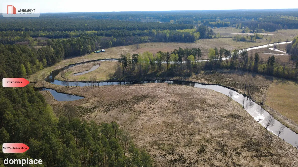 Działka 1,140 ha przy lesie Nad rzeką Wdą-Smolniki