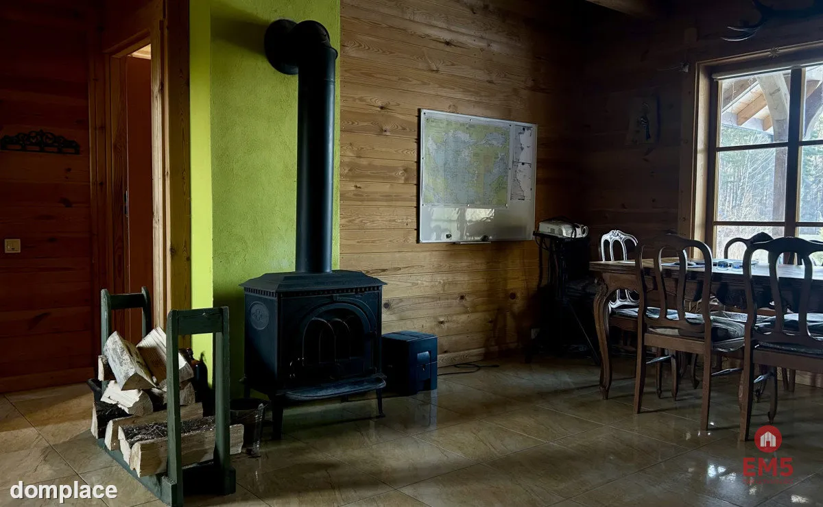 Drewniany dom premium nad stawem | 1 ha | Sauna | — zdjęcie 6