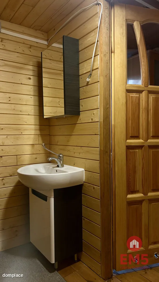 Drewniany dom premium nad stawem | 1 ha | Sauna | — zdjęcie 15