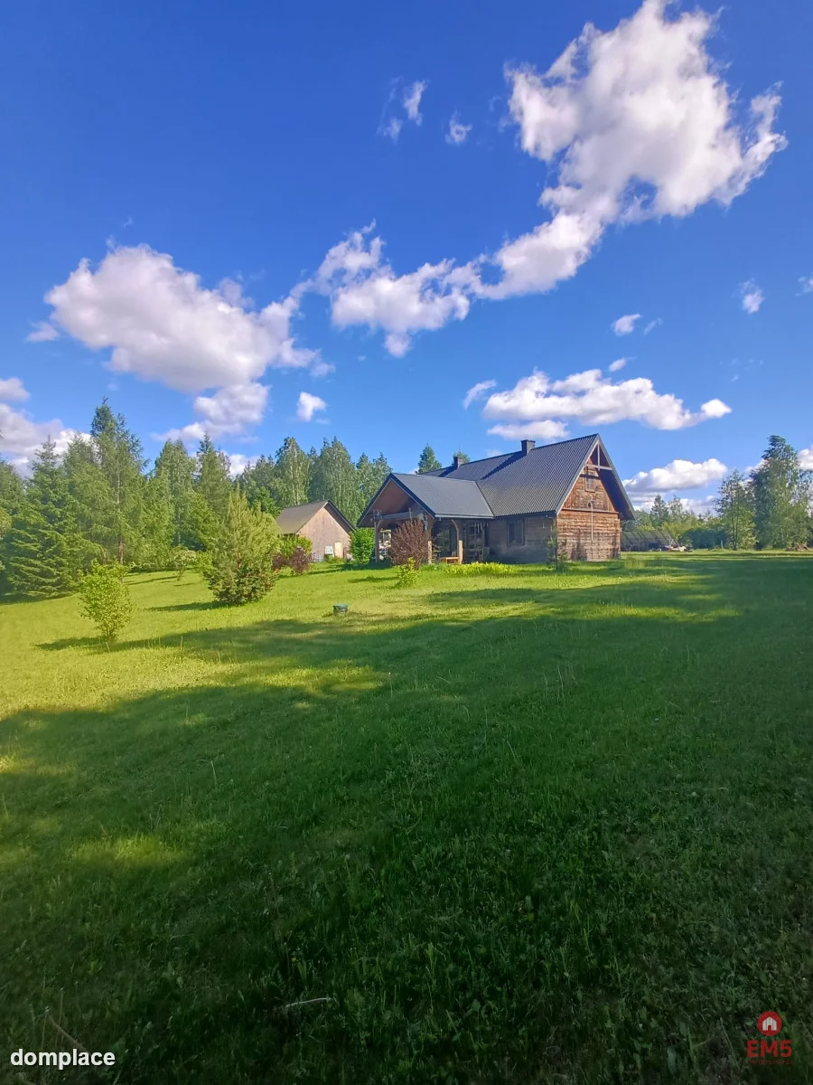 Drewniany dom premium nad stawem | 1 ha | Sauna | — zdjęcie 18