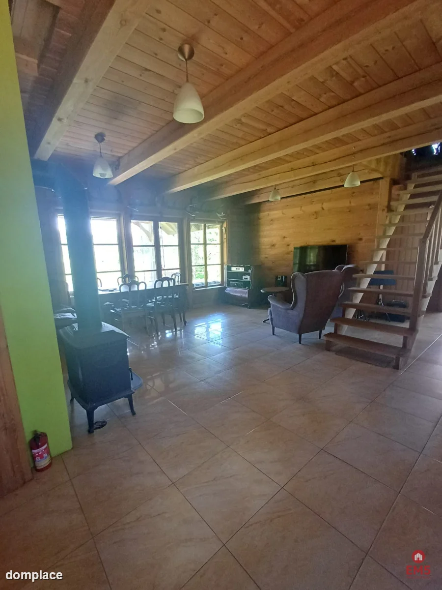Drewniany dom premium nad stawem | 1 ha | Sauna | — zdjęcie 8