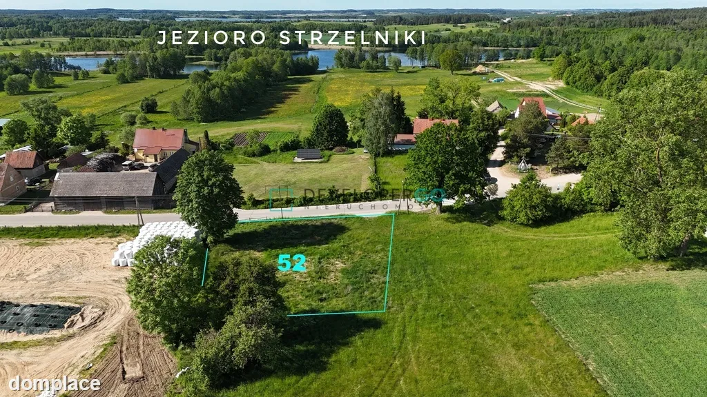 Działka budowlana 1200 m² w Strzelnikach