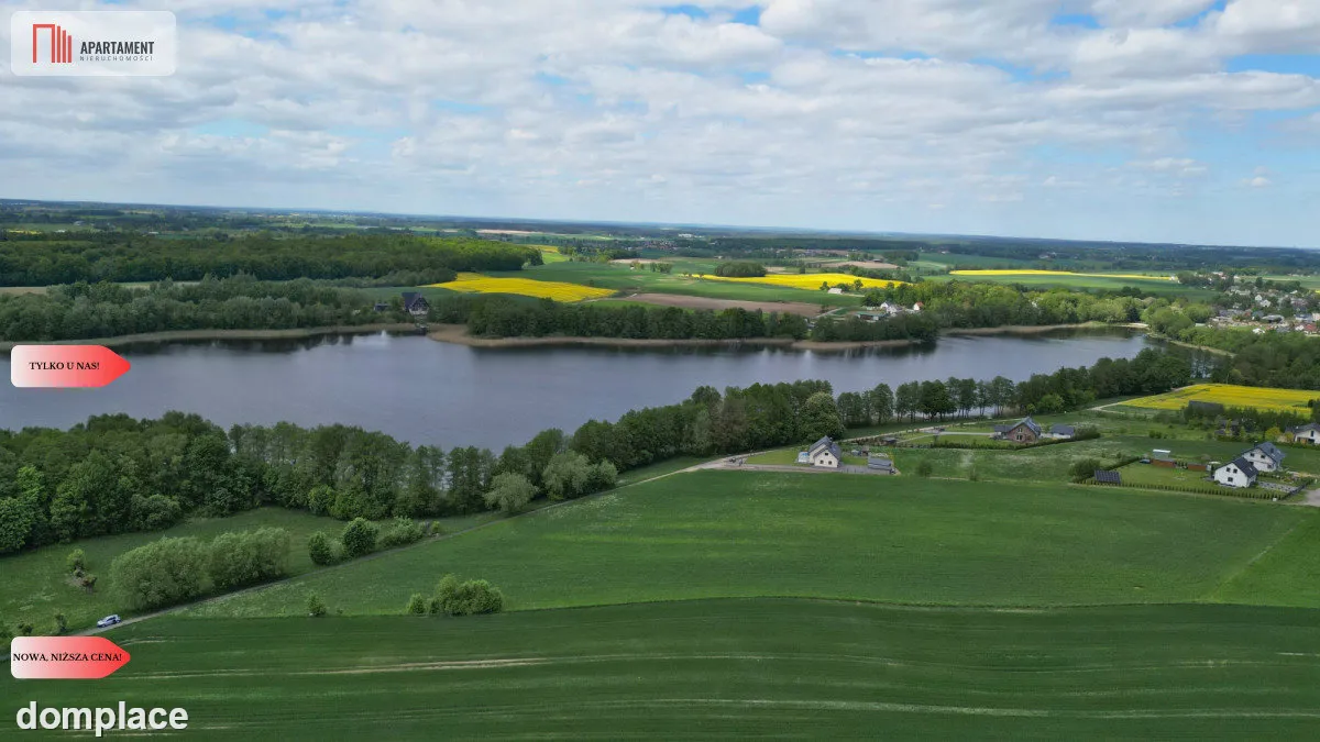 Działka budowlana nad jeziorem w spokojnej okolicy