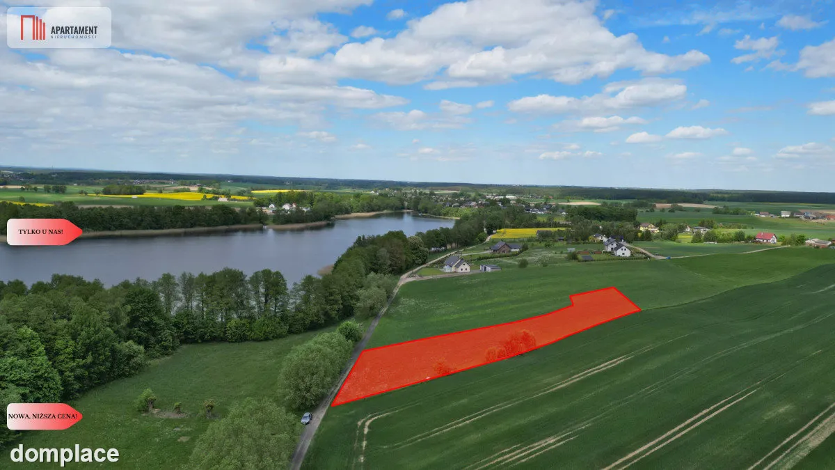 Działka budowlana nad jeziorem w spokojnej okolicy — zdjęcie 3