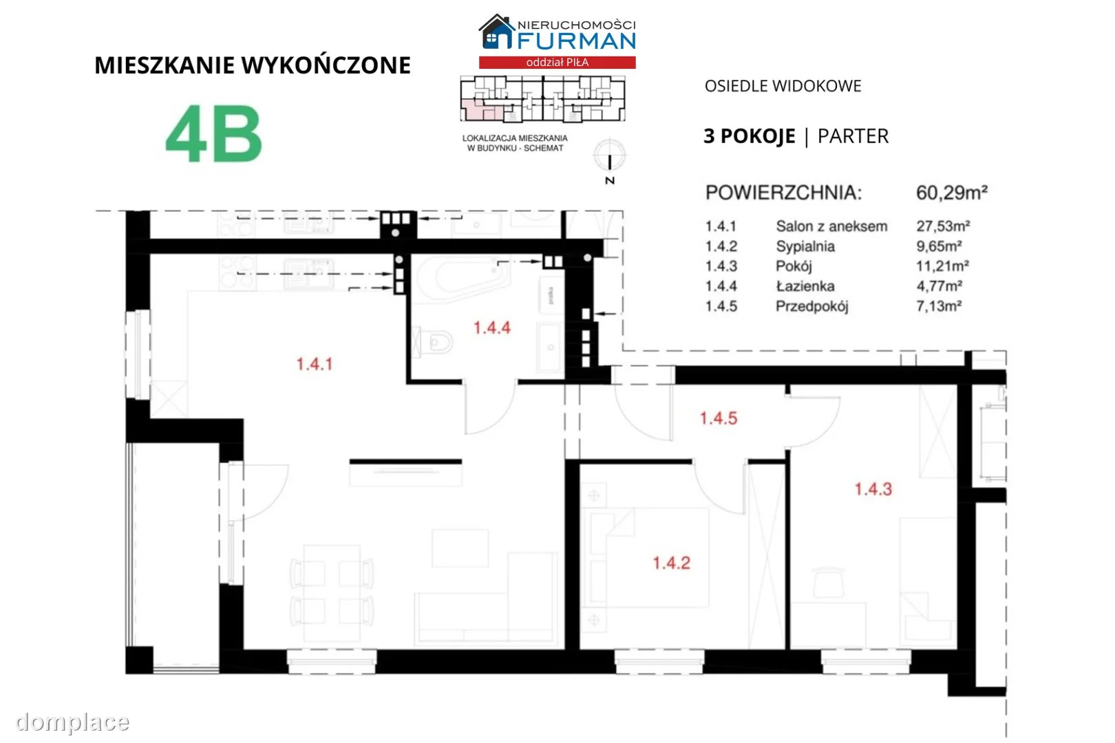 Mieszkanie — Piła, Osiedle Górne — zdjęcie 13