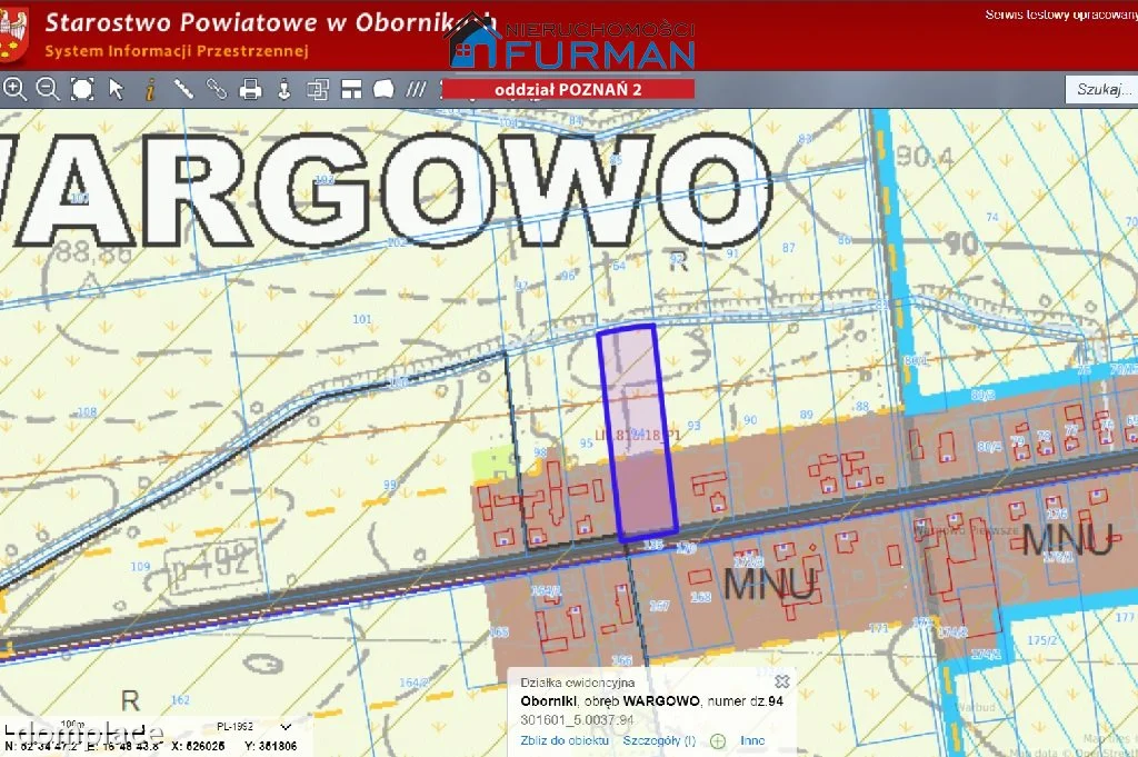 Działka — Wargowo