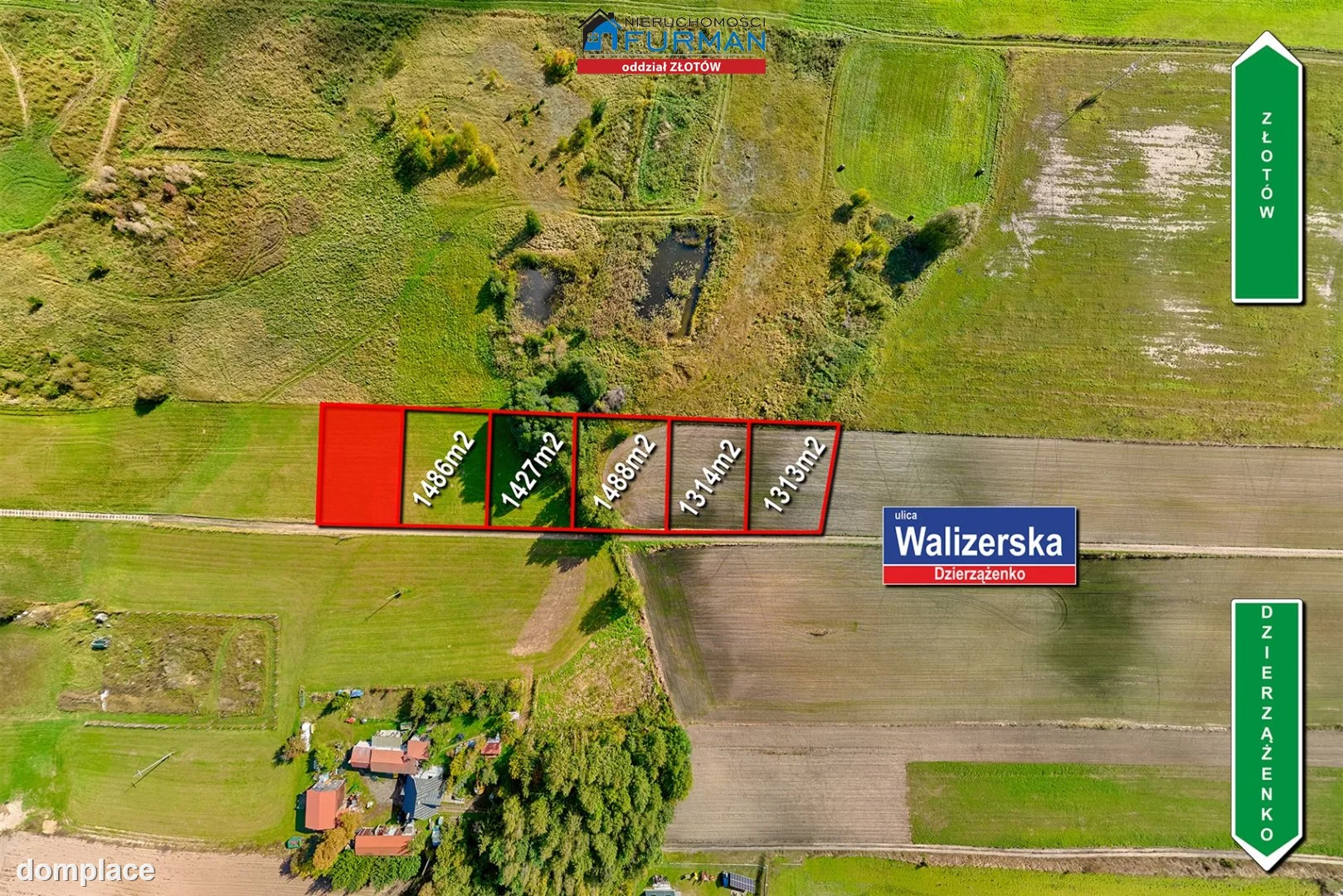 Działka — Dzierzążenko