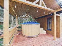 Dom letniskowy w Bołtrykach –sauna, balia, kominek — zdjęcie 6