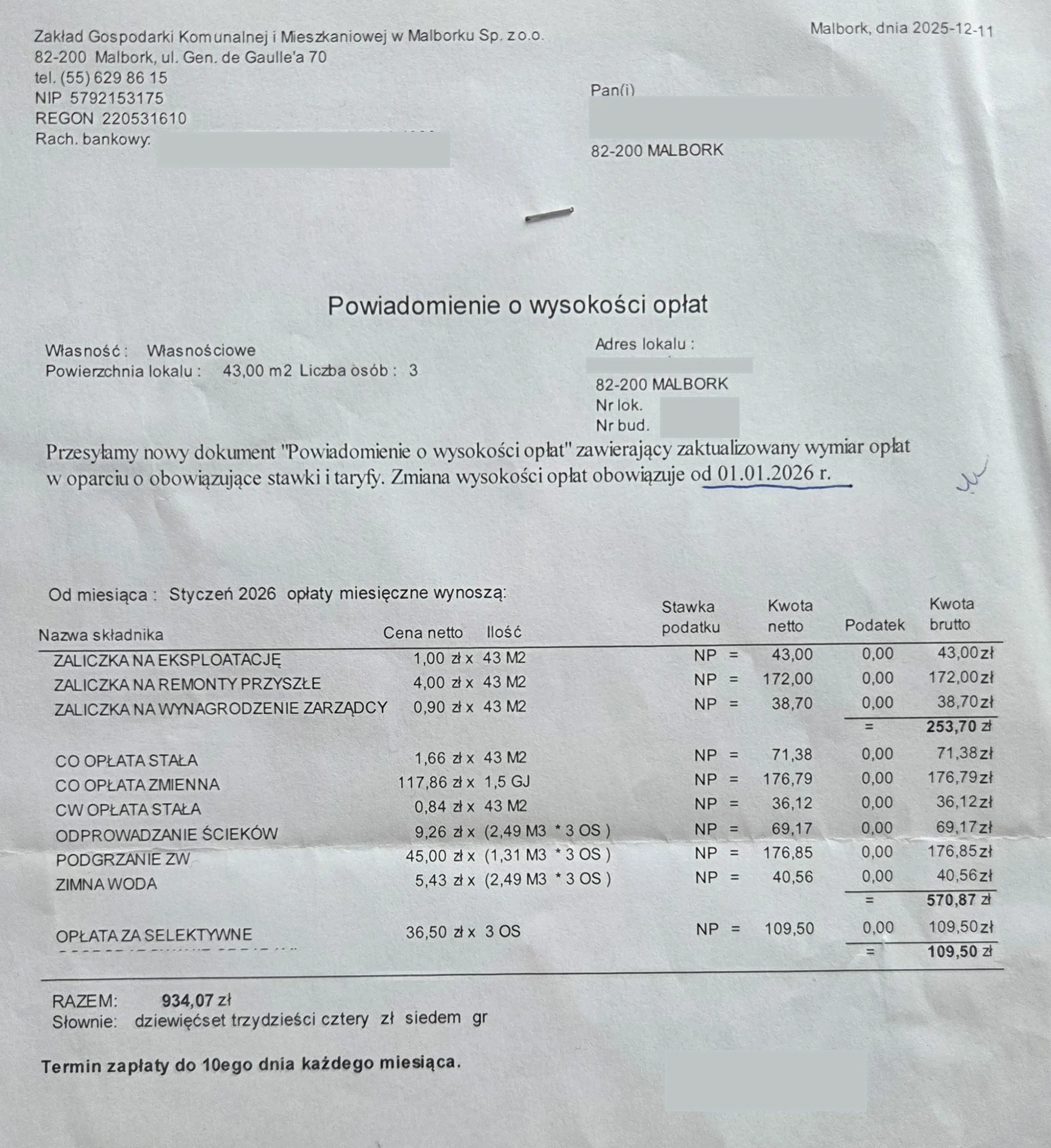 Rzut nieruchomości 1