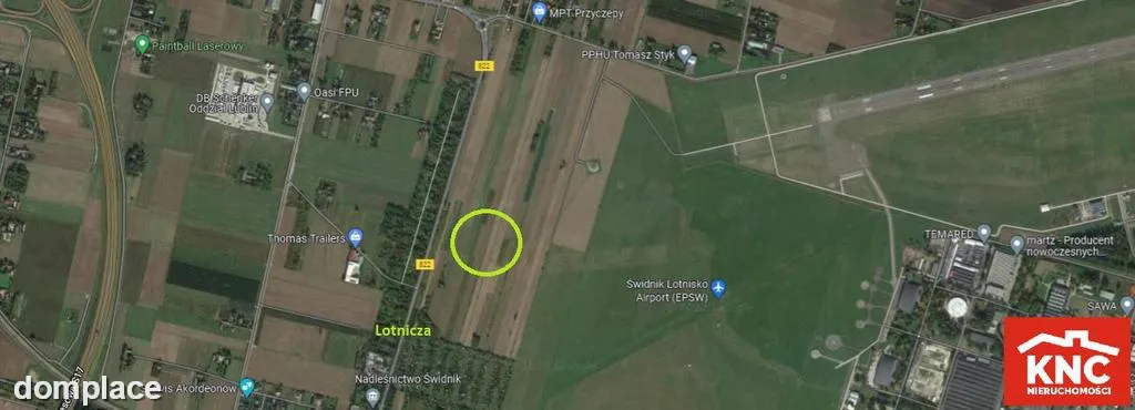 Działki usług. SAG w pobl. lotniska, Świdnik