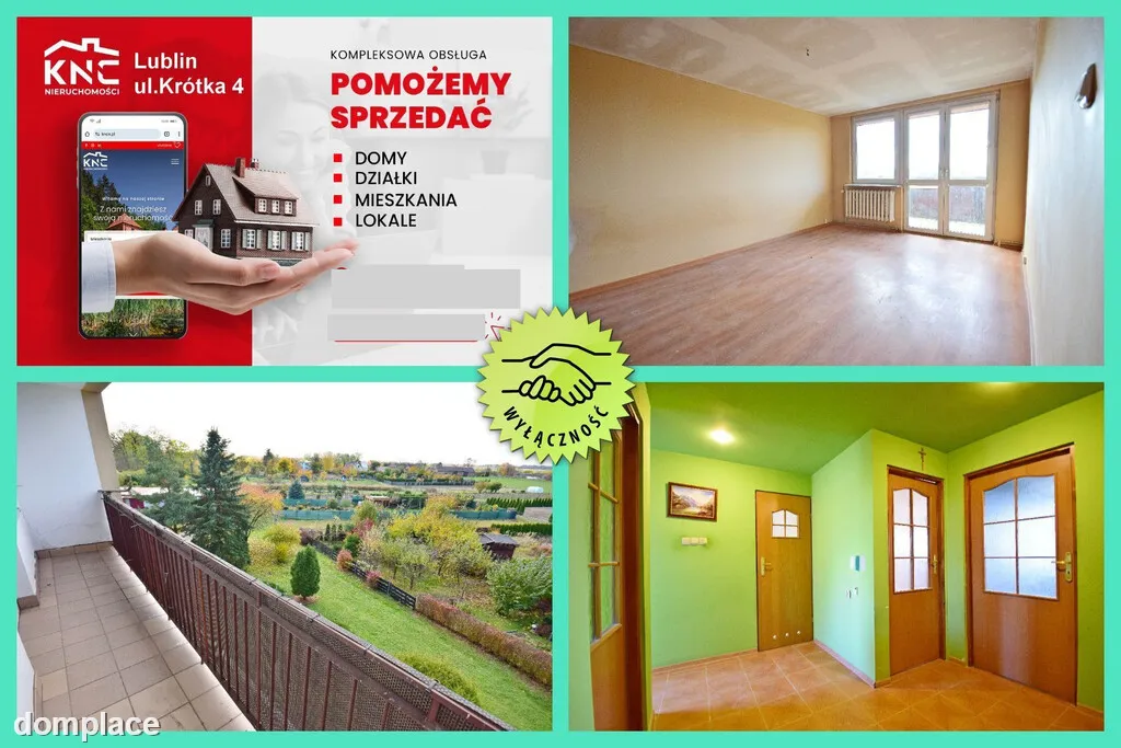 Blisko Nałęczowa, 3 pokoje z garażem i działką.