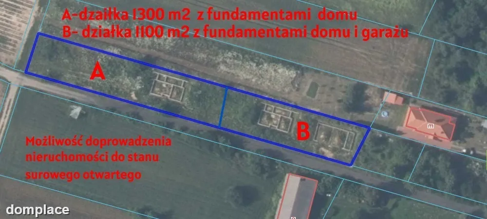 Działka budowlana 13a Charlęż g. Spiczyn (budowa)