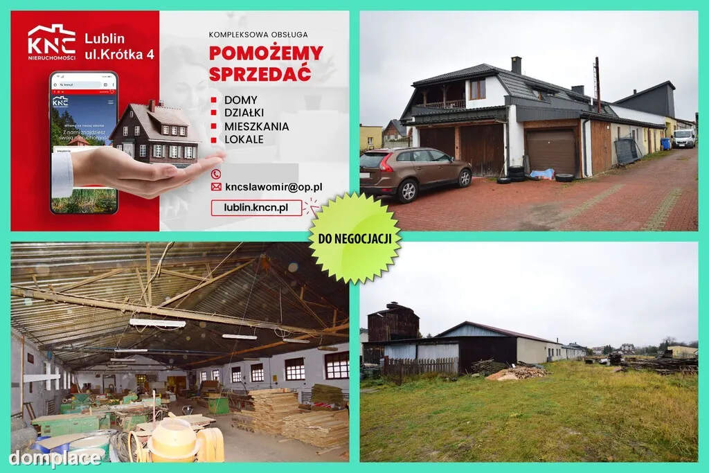 Hala produkcyjno-warsztatowa/magazyn blisko Lublin
