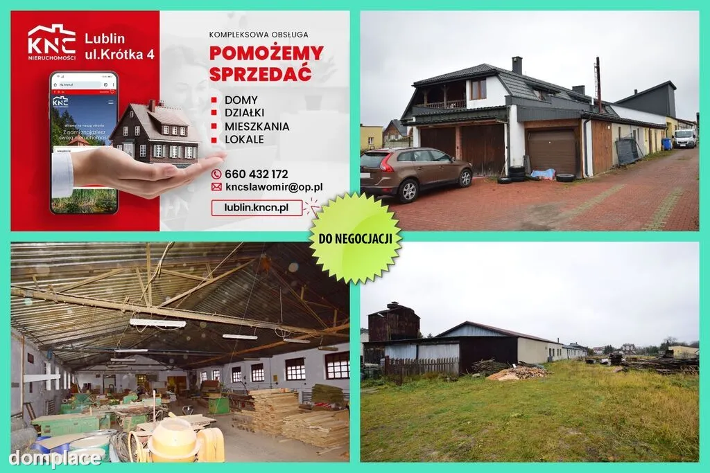 Hala produkcyjno-warsztatowa/magazyn blisko Lublin
