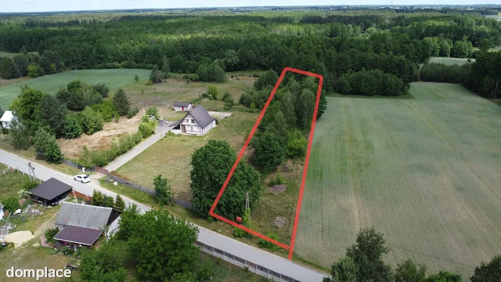 Działka budowlana 3000 m2 w Siekierce gm. Chotcza