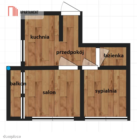 2 pokoje/kuchnia/balkon/od zaraz/miejsce postojowe — zdjęcie 3