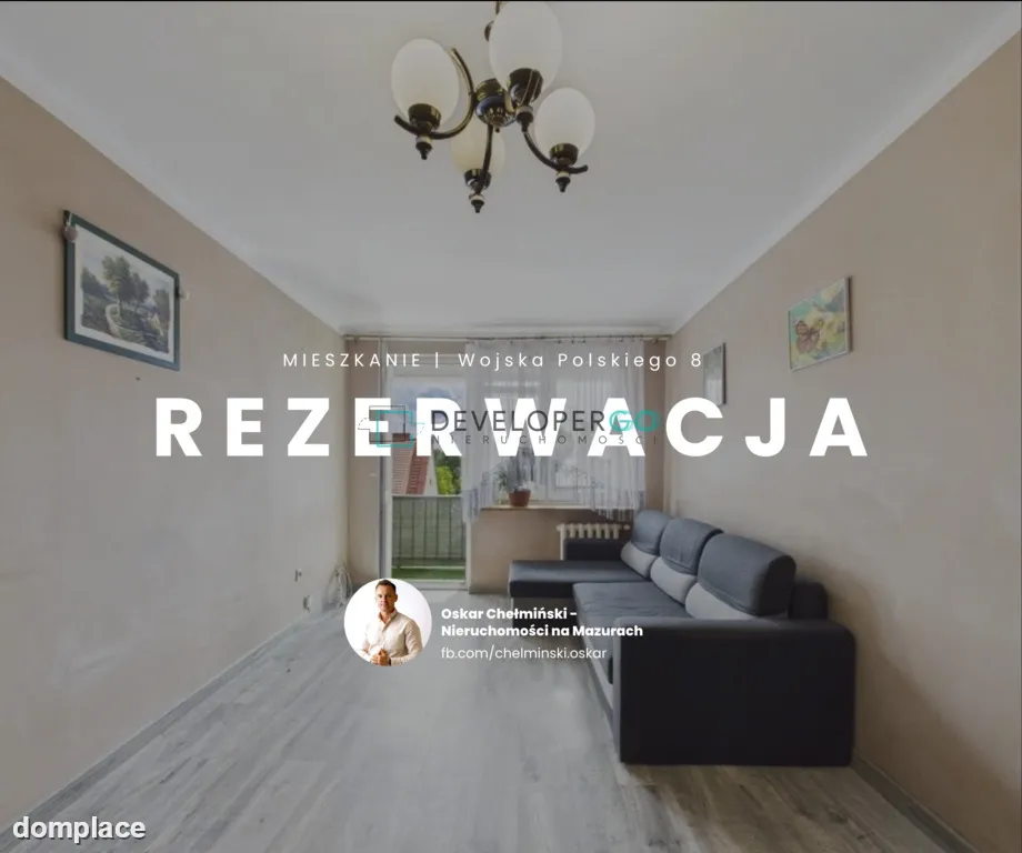 43,4 m²  centrum, parking, do remontu lub poprawek
