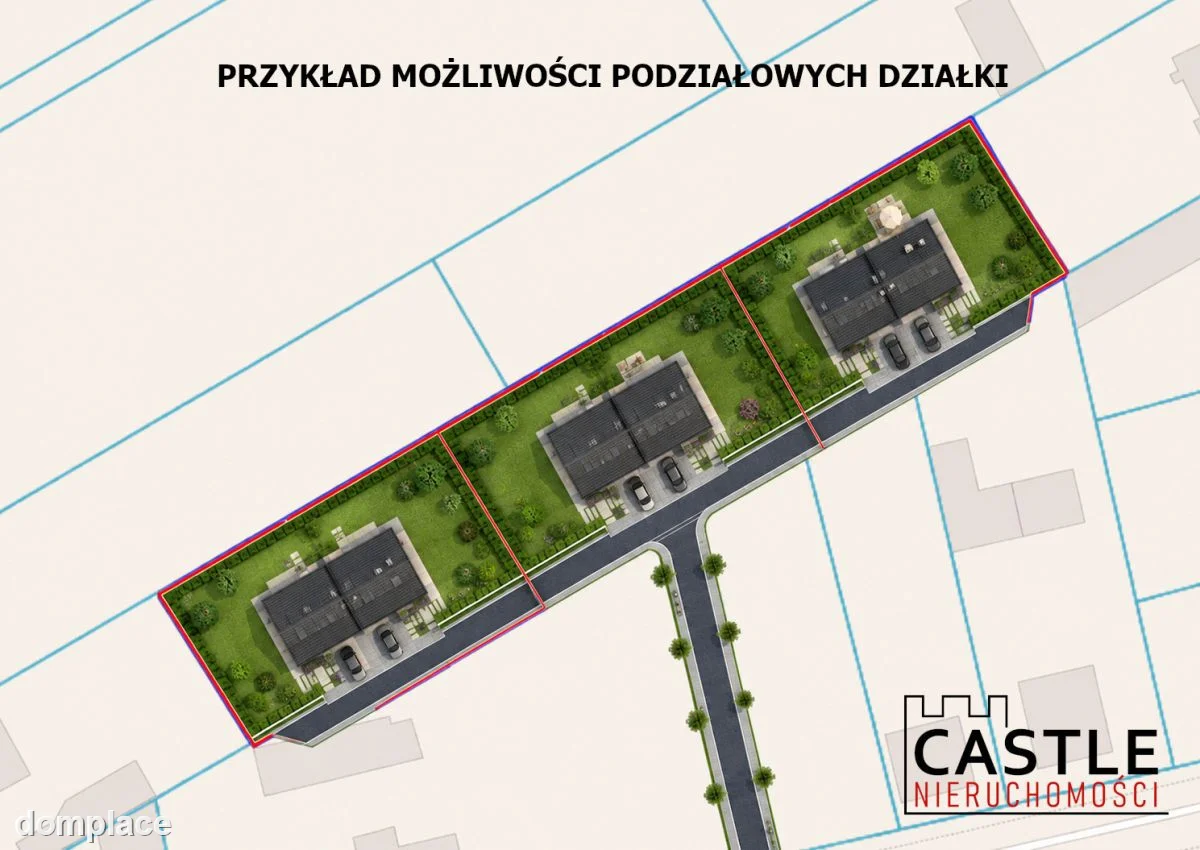 Działka z możliwością podziału na3 działki — zdjęcie 3