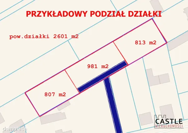Działka z możliwością podziału na3 działki — zdjęcie 2
