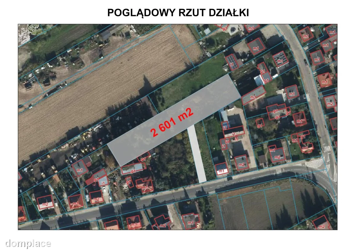 Działka z możliwością podziału na3 działki