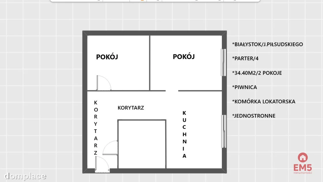 Centrum Piłsudskiego 2 pokoje parter — zdjęcie 6