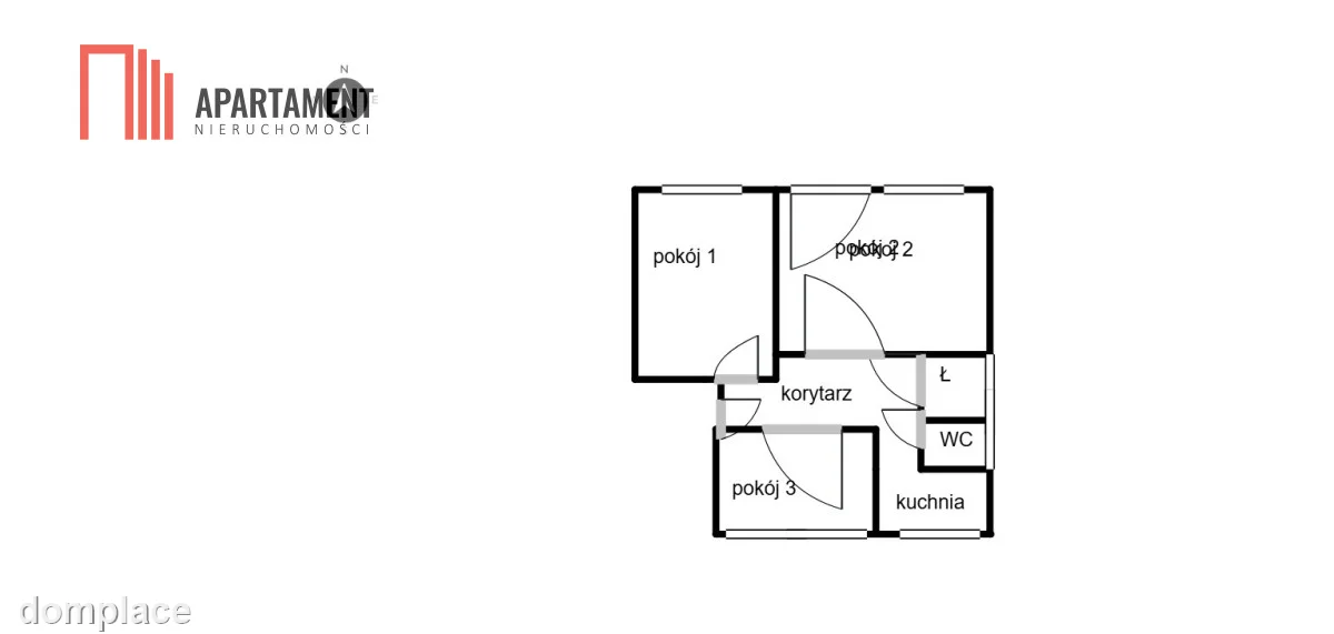 Mieszkanie 60,41 m² | 3 pokoje | Osiedle Podleśne — zdjęcie 3
