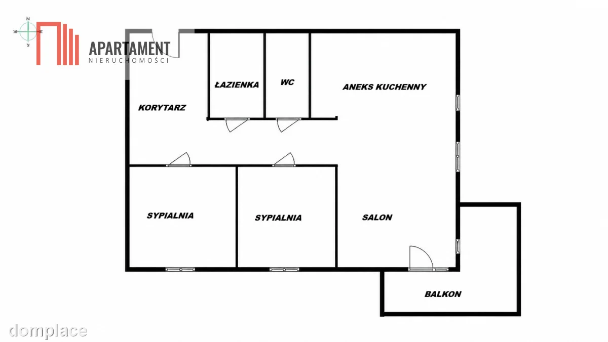72m2, 3 pokoje, balkon, hala garażowa — zdjęcie 16