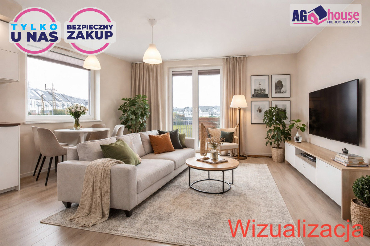 Słoneczne 2 pokojowe mieszkanie - Gdańsk Łostowice